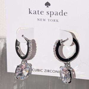 NWT Kate Spade Bright Ideas Drop Earrings - Silver